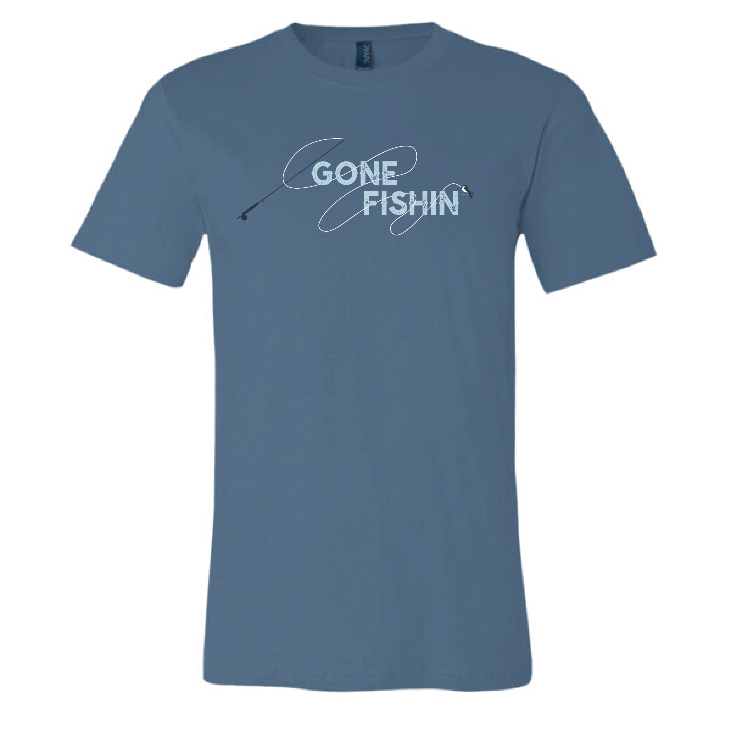 Gone Fishing (Navy) T-Shirt
