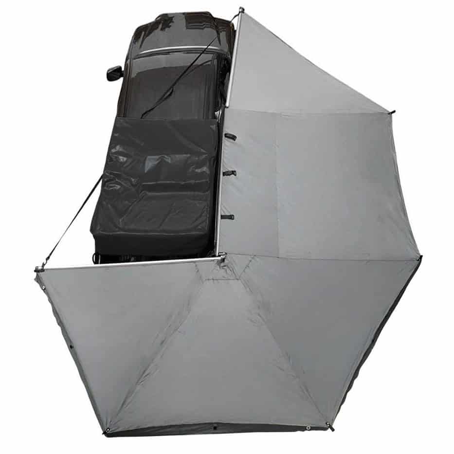 HD Nomadic 270 Degree Awning - Dark Gray Awning with Black Cover