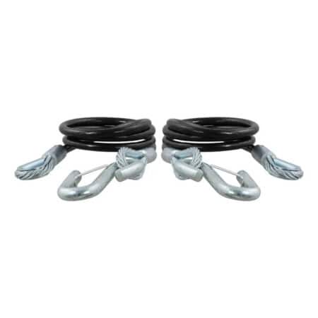 CURT 80151 44-1/2-inch safety cables 2-pack with snap hooks