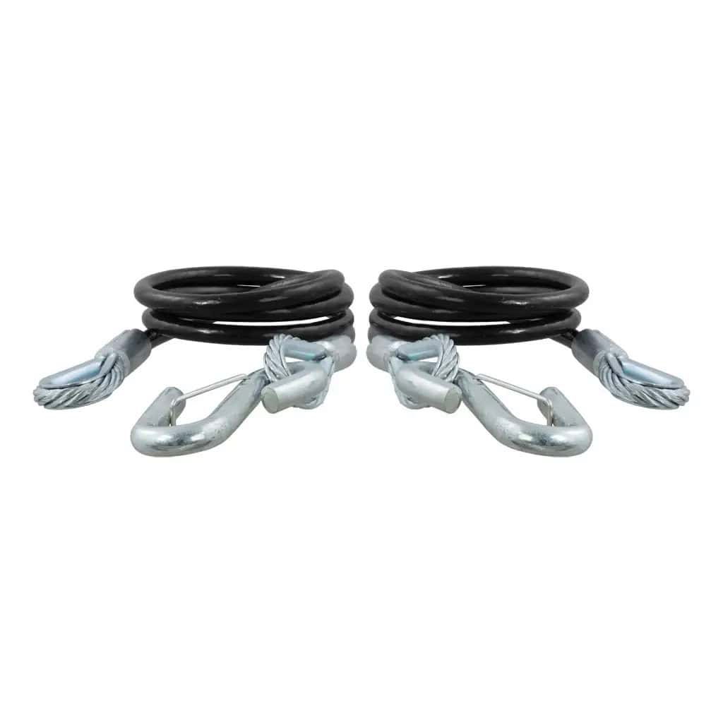 CURT 80151 44-1/2-inch safety cables 2-pack with snap hooks