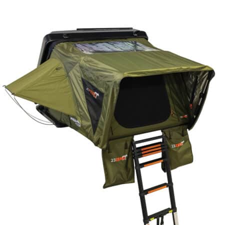 Open 23Zero Armadillo Horizon 2 rooftop tent side view