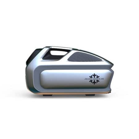 Side profile of ZERO BREEZE Mark 3 portable air conditioner